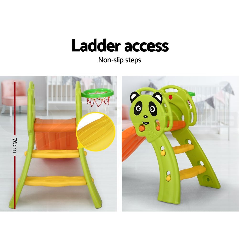 Keezi Kids Slide Set Basketball Hoop Activity Center Outdoor Playground Toys
