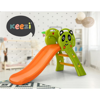 Keezi Kids Slide Set Basketball Hoop Activity Center Outdoor Playground Toys