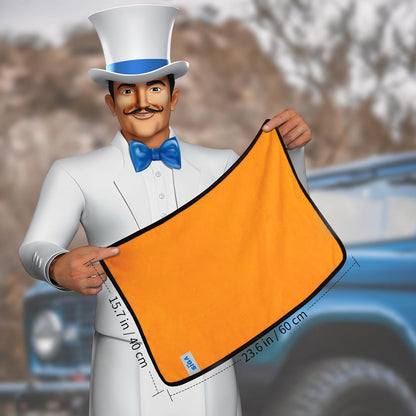 Professional Microfiber Towels for Cars, Scratch Free, 6 Pack | Dual-Sided Car Washing and Detailing Towels, Gold, 40 X 60 Cm(15.7 X 23.6 Inch)